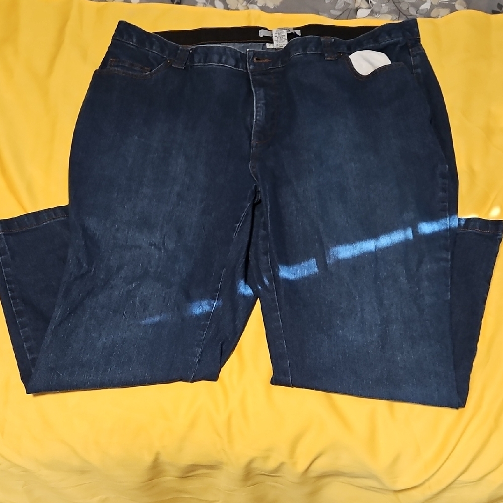 Catherines Dark Blue Jeans Size 24P